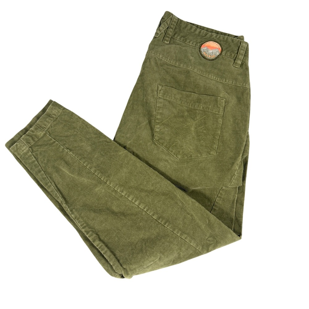 Maloja Soul in the Woods Corduroy Pants Olive Green Outdoor Hiking Trousers S